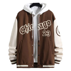Men's Autumn Jacket Coat Letter Printed Baseball