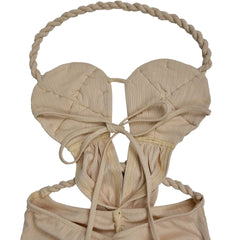 Hemp Rope Ruched Knit Dress