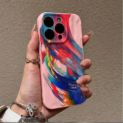 Ink splashing phone case for iPhone