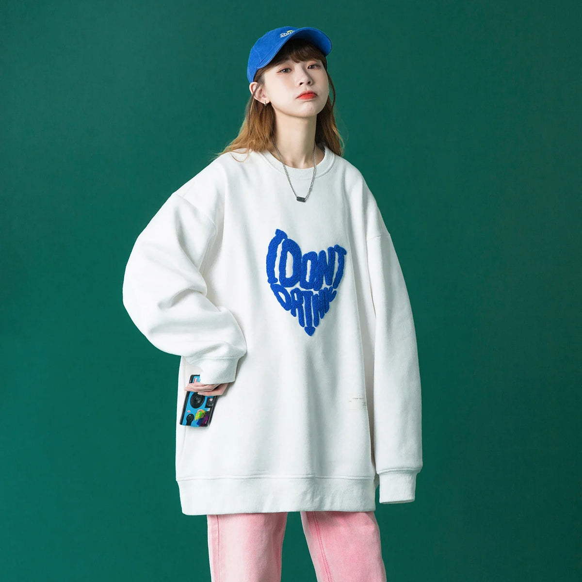 Japanese Letter Designer Hoodie: Y2k Vintage Streetwear for Fashion Women
