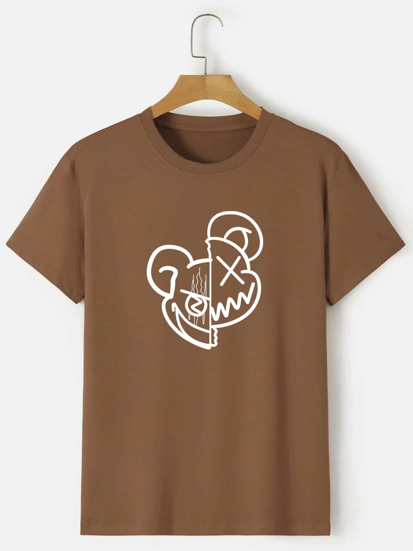 Men's Tees Cartoon Graphic Print Tops