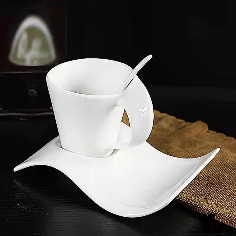 Creative Ceramic 300ml Coffee Cup Espresso Coffee Cup With Saucer Home Water