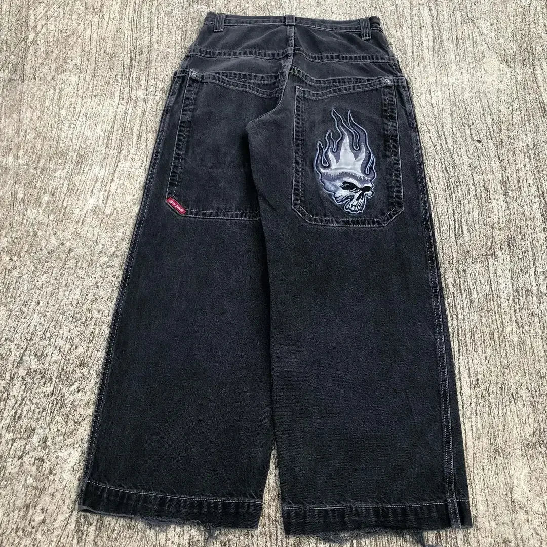 Y2k Men High Waist American Street Wide Leg Hip Hop Fashion