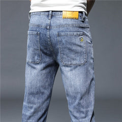 Men Trousers Streetwear Design Denim Pants Korea Casual