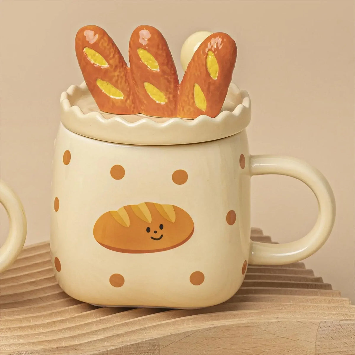 Creative French bread mug, household milk breakfast cup , drinking cup, afternoon tea coffee cup