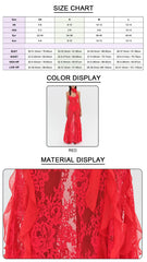 Red Cocktail Maxi Dress