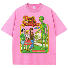 Cartoon Alien Classic Communication Print Tshirt