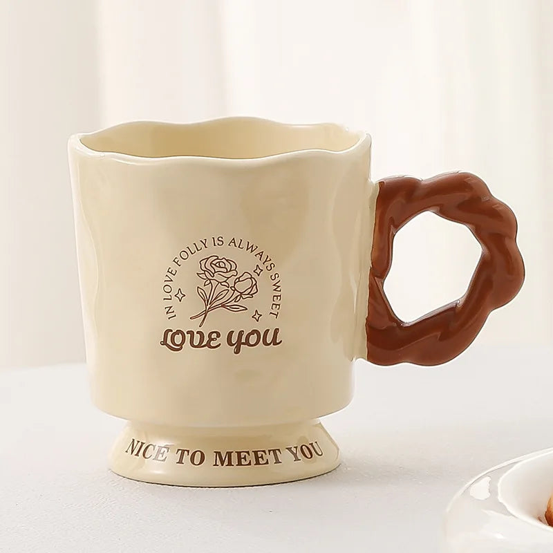 Creative Wine Feet Cup Milk Fufu Niche Design Home Office Ceramic