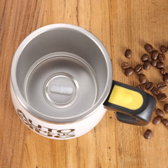Magnetic Stirring Mug Smart Mixer Coffee Thermos Cup Stainless Steel