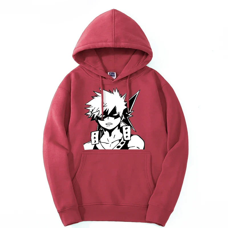 2024 My Hero Academia Men's Hoodie Anime Streetwear