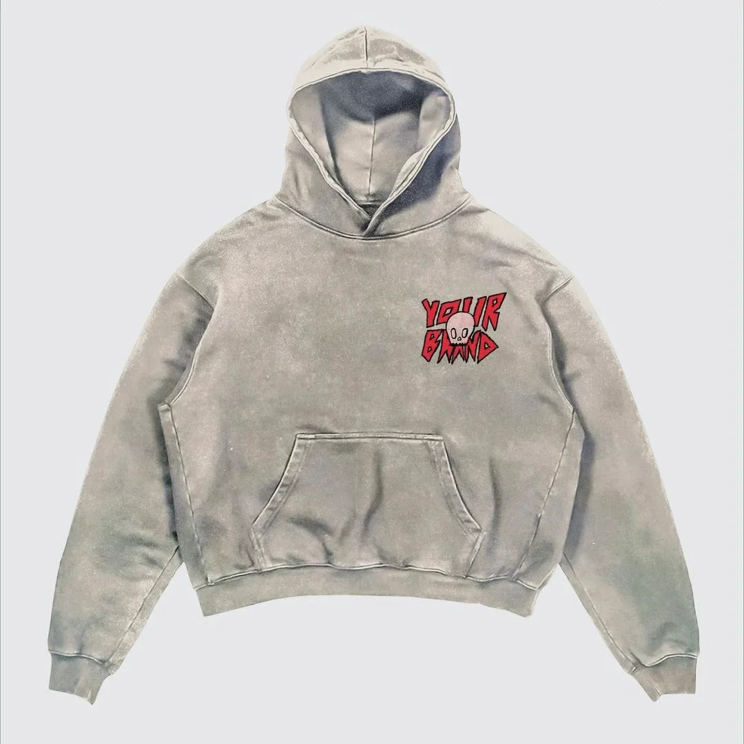 Street Y2K letter Printed Hip-hop Street Punk Wind Loose Fashion Oversized