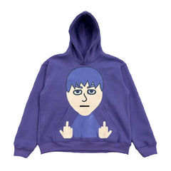 Men Fleece Hoodies Print Colorful Streetwear Hip Hop Trend Popup Dance Loose Casual