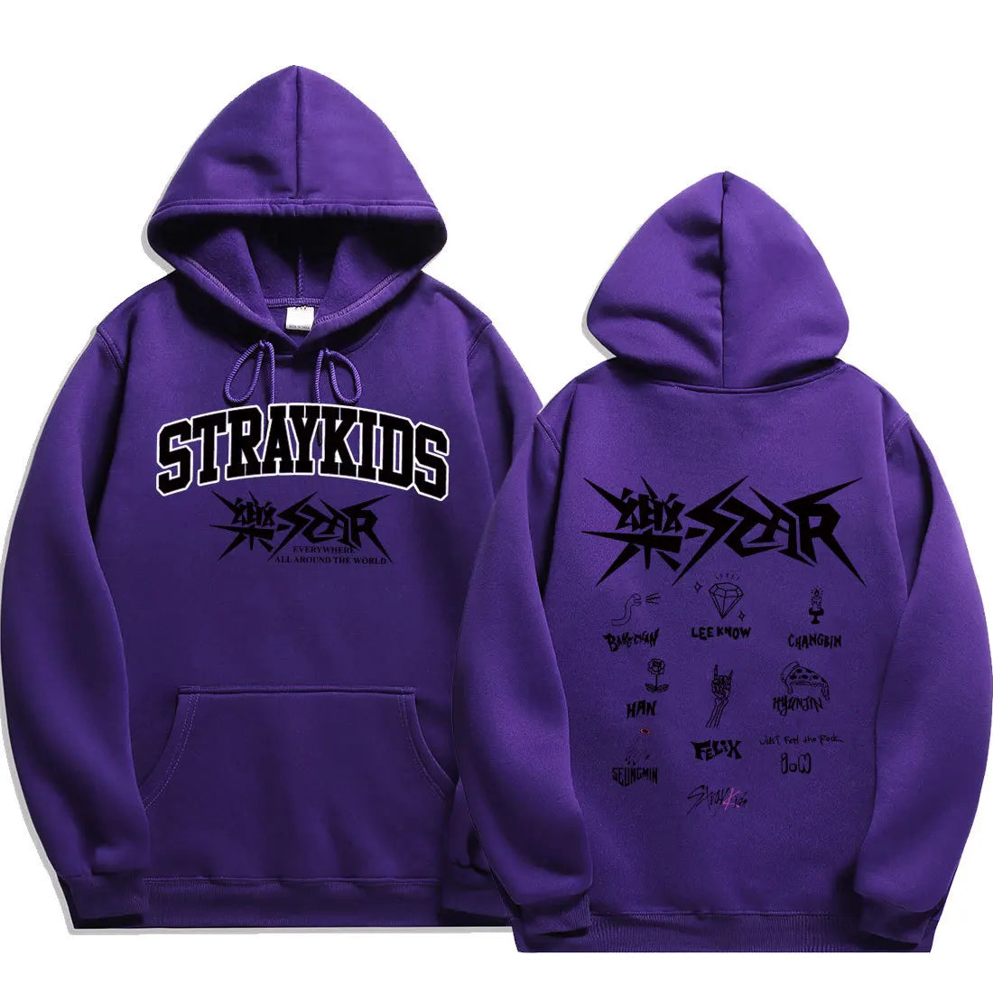 2024 Stray Kids Rock Star Hoodies Straykids Rock-Star Man Sweatshirts Kpop