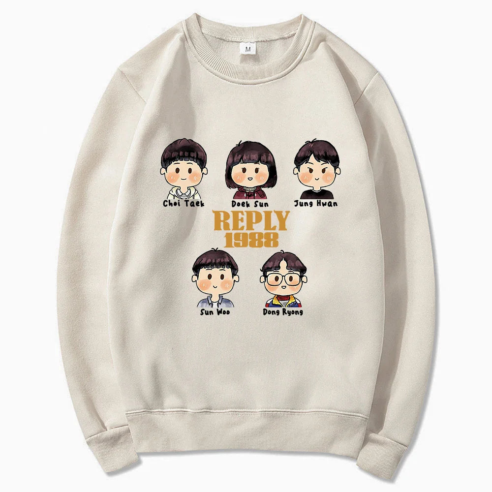 K-Drama Reply 1988 Hoodie Fashion Classic Women Hoodies Harajuku Aesthetic Clothes