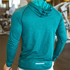 Men Hoodies Summer Casual Hooded  Sweatshirts Solid Pullover Shirts with Hood Outdoor Gym