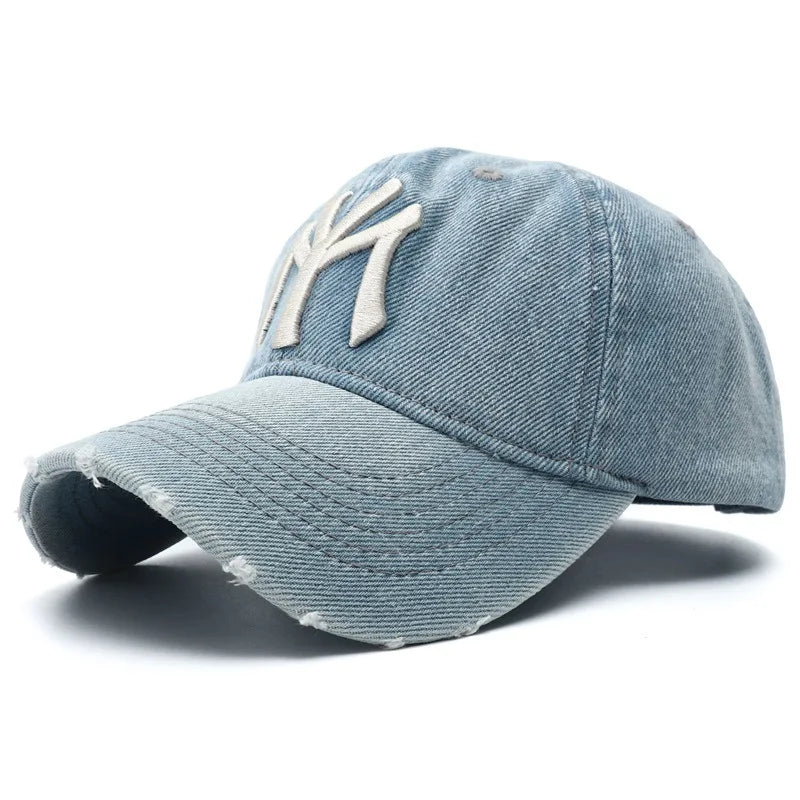 MY Washed Denim Baseball Cap