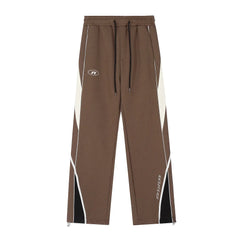 Y2K Vintage Black Sweatpants Women Streetwear Patchwork