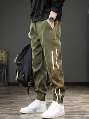 Side Stripe Sport Pants Men Casual