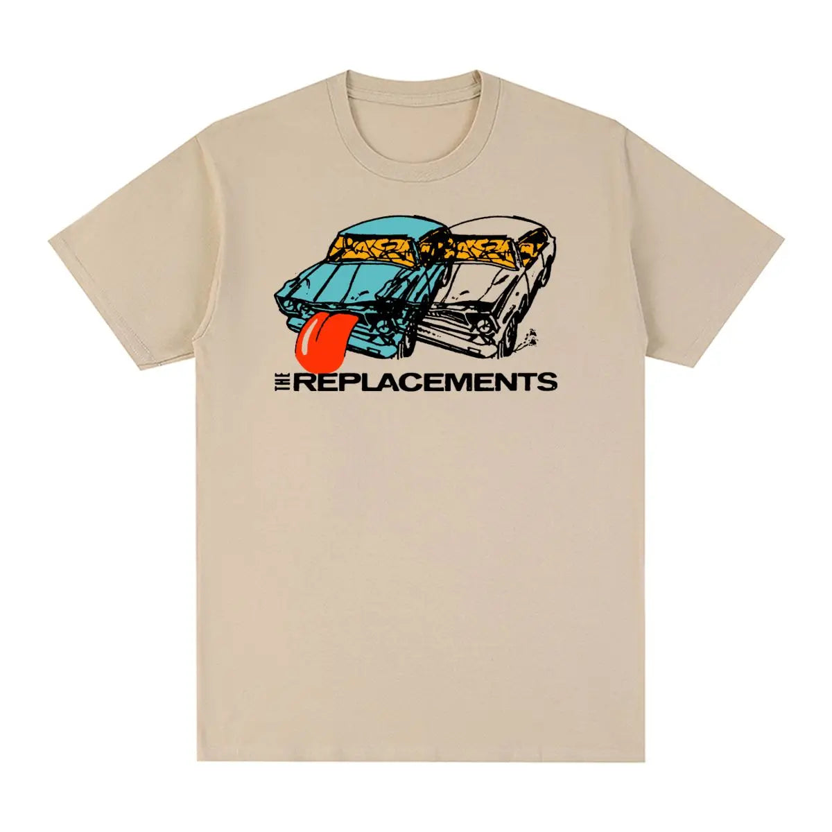 Men's The Replacements Vintage T-Shirt Tops Casual