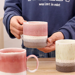 Large capacity ins high value retro cup mug ins style home coffee cup ceramic cup