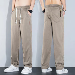 2024 New In Men's Casual Straight Thin Trousers Pantalones Hombre Jogging