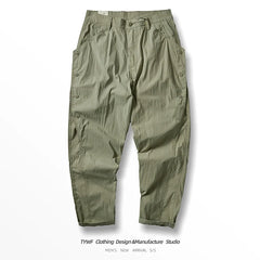 Men's Mountain Speed Dry Elastic Loose Taper Pants for Spring and Summer