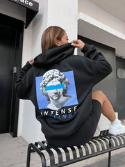 Intense Feeling Printed Womans Hoodie Street
