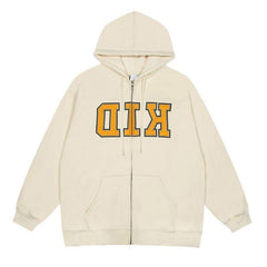 Hoodies Women Print Gothic Zip Up Y2K Harajuku Hip Hop Casual