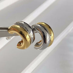 Double Layer Hoop Earrings