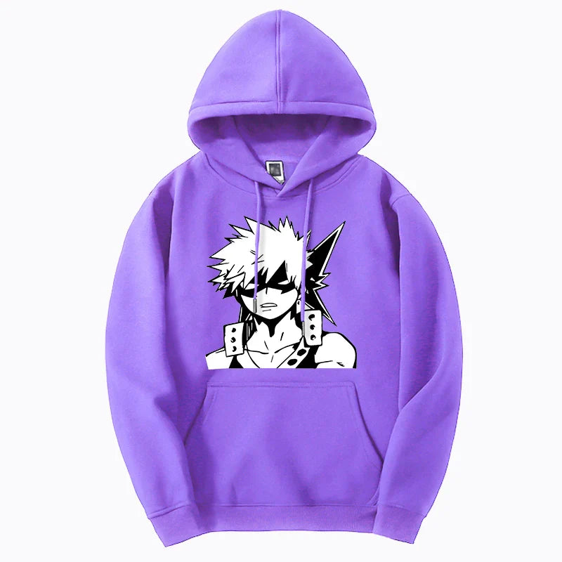 2024 My Hero Academia Men's Hoodie Anime Streetwear