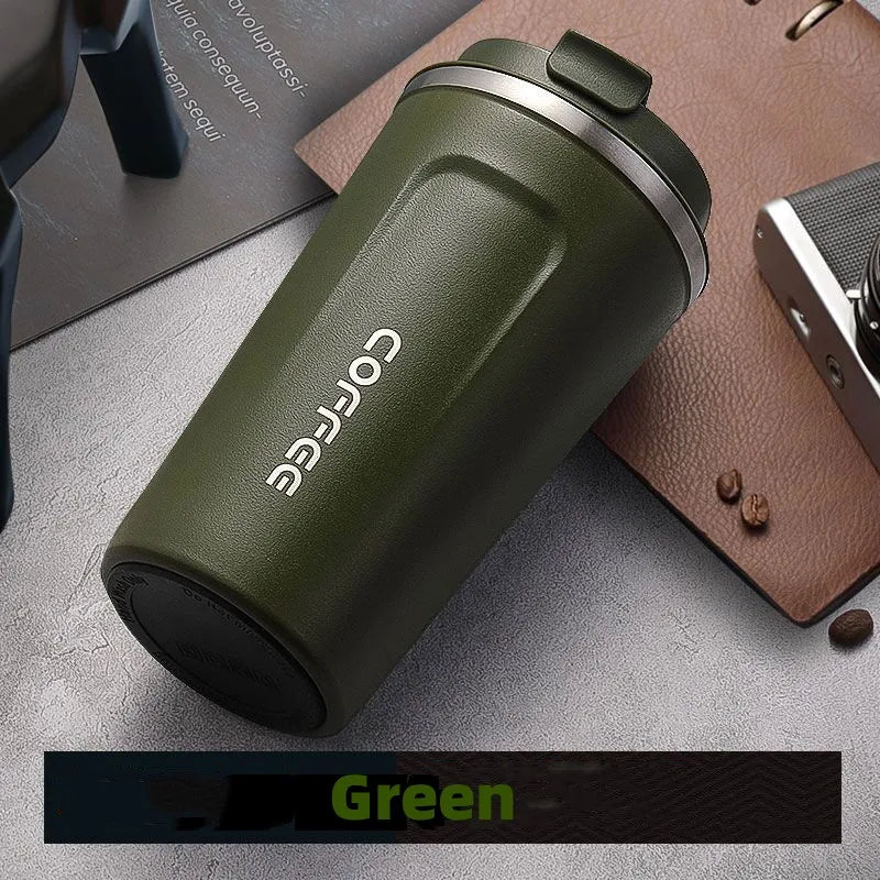 Stainless Steel Travel Coffee Mug Leak-Proof Vacuum Flask