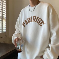 Men's High Street Fashion Privathinker Foam Printing Sweatshirts Couple's Jumper Large Hoodies Male Pullovers