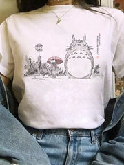 Women's Tees Print Cartoon