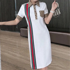 Korean Fashion Knitted Tunic Dress Autumn Winter Style