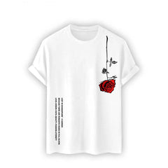 Casual and Cool Men's T-shirts with 3D Flower Graphics