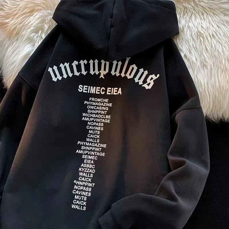 Y2K Versatile Men's hooded Sweatshirt,