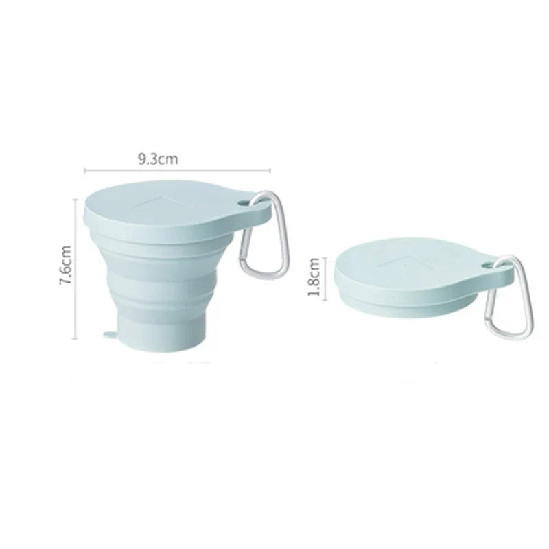 150ML Folding Cup Mini Retractable Cup Silicone Portable Teacup Outdoor Travel Coffee