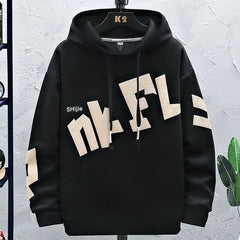Autumn Korean Fashion Hoodie: Casual Harajuku Hip Hop Men Clothing with Exquisite Anime Print
