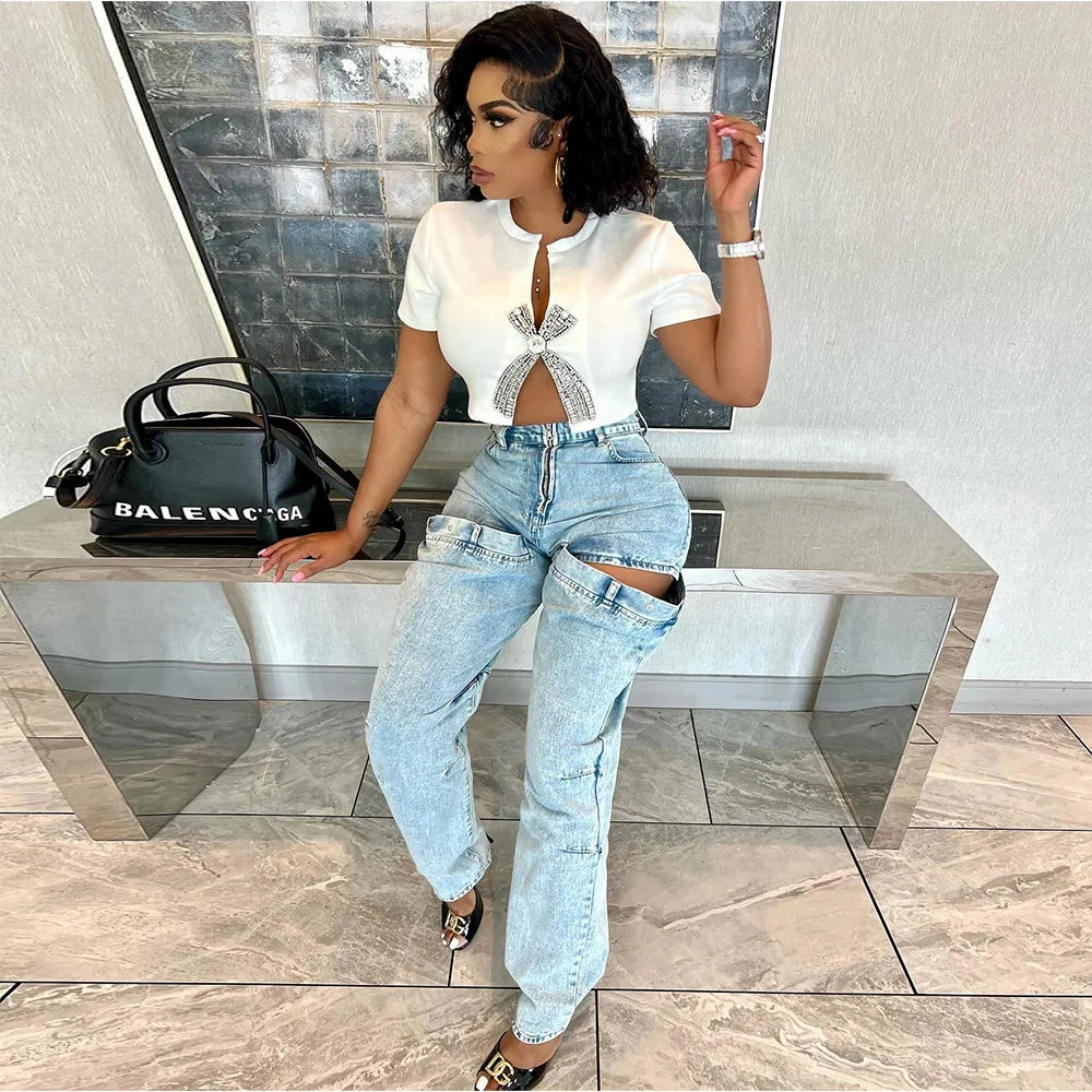 Just Like Magic Split Crop Top