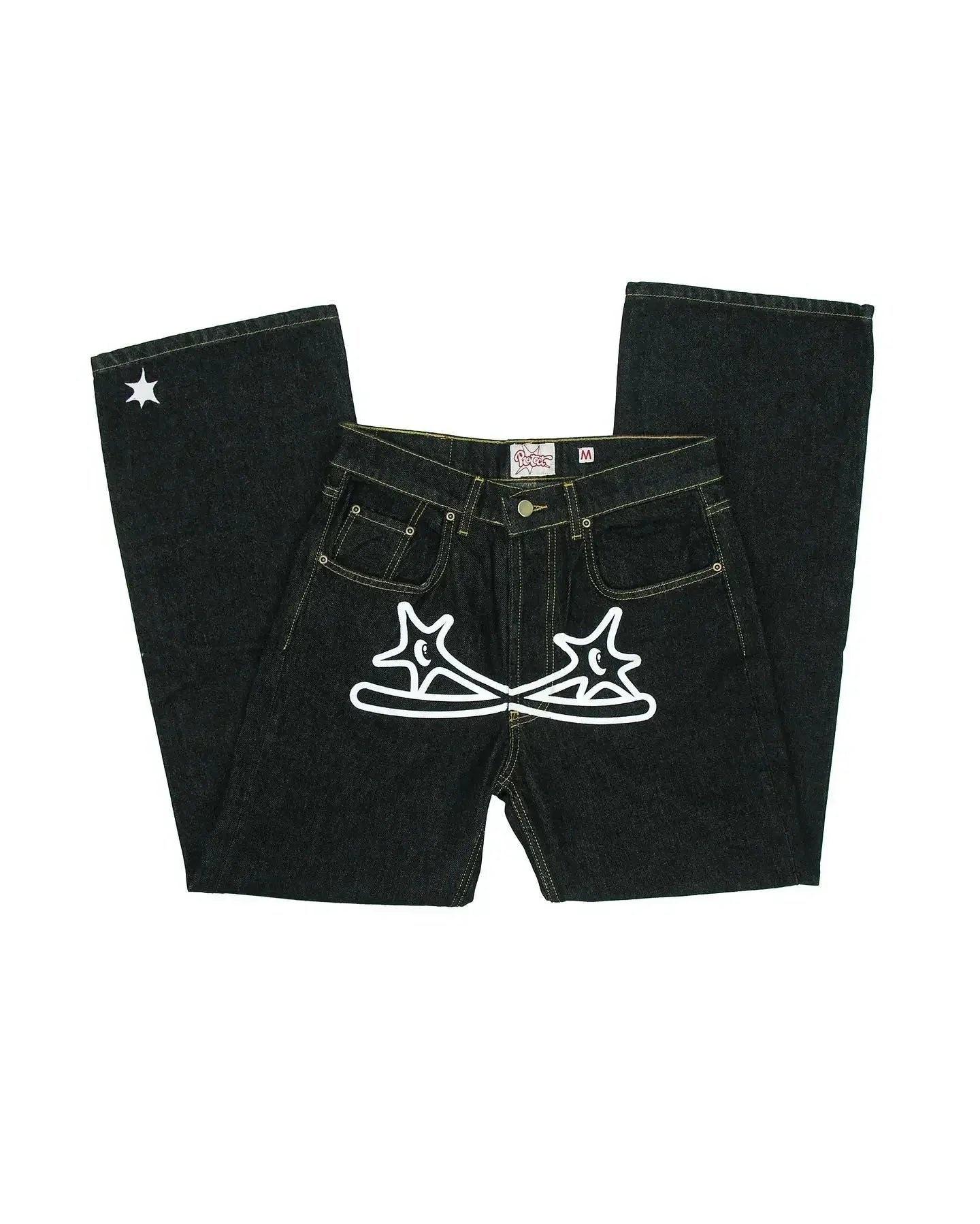 Streetwear Jeans Y2K Harajuku Hip Hop Letter Graphic Baggy Jeans Pants