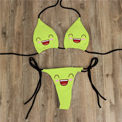 Sassy cute Bikini Set Cartoon Print