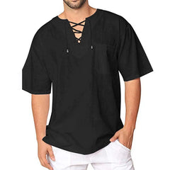 Male Breathable Solid Color Lightweight Tops