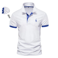 Men's Summer Tees Embroidery Solid
