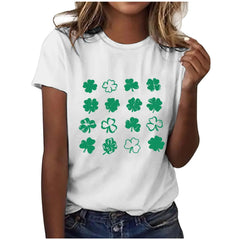 Saint Patricks Pat St Paddys Day Print Casual Tshirt women