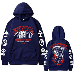 Bad Omens Skull Graphic Hoodie Vintage Oversized