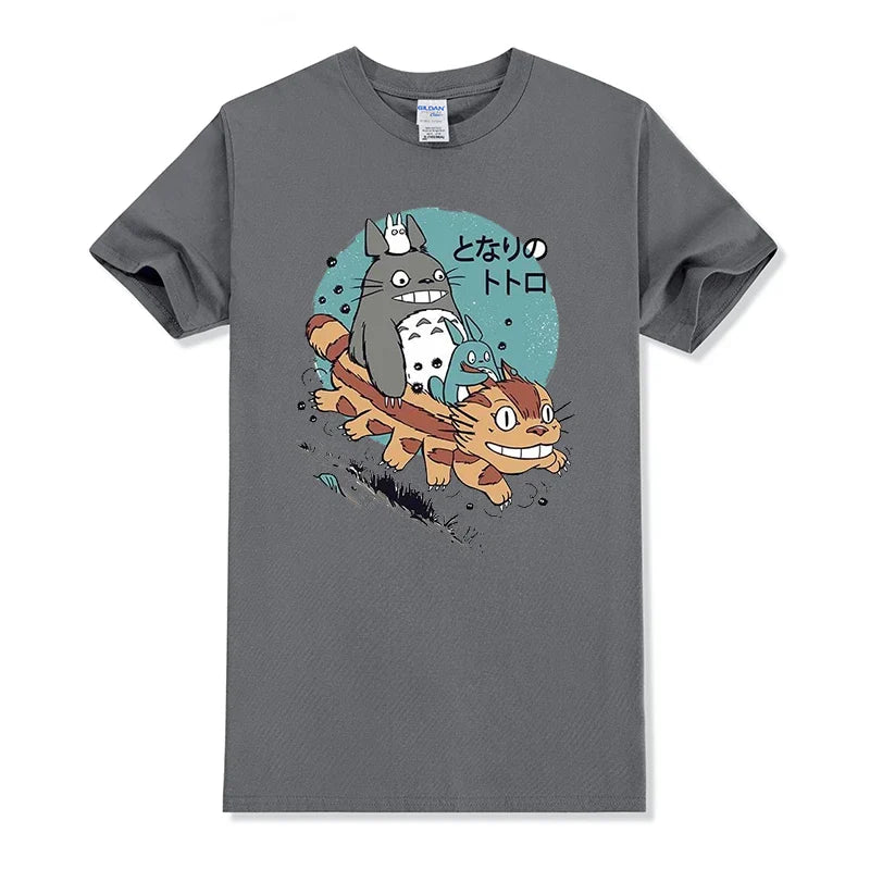 men's street personality round neck Japanese small fresh T-shirt
