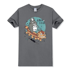 men's street personality round neck Japanese small fresh T-shirt