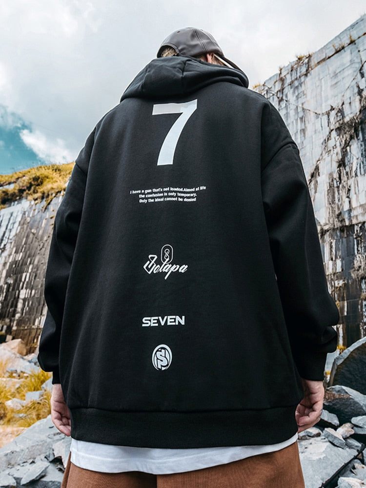 Hoodies Mens Front Pockets Casual Retro Pullover Y2K