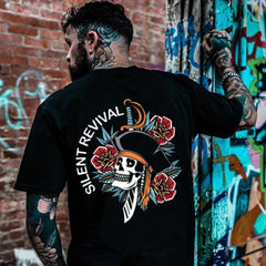 Men's Harajuku Gothic Skull T-Shirt
