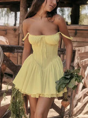 Lace Me Up Mini Dress